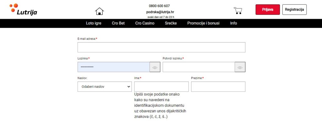 Cro Bet registracija