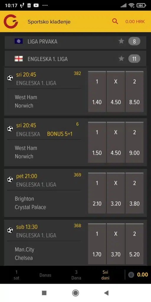 Germania aplikacija ponuda nogometa