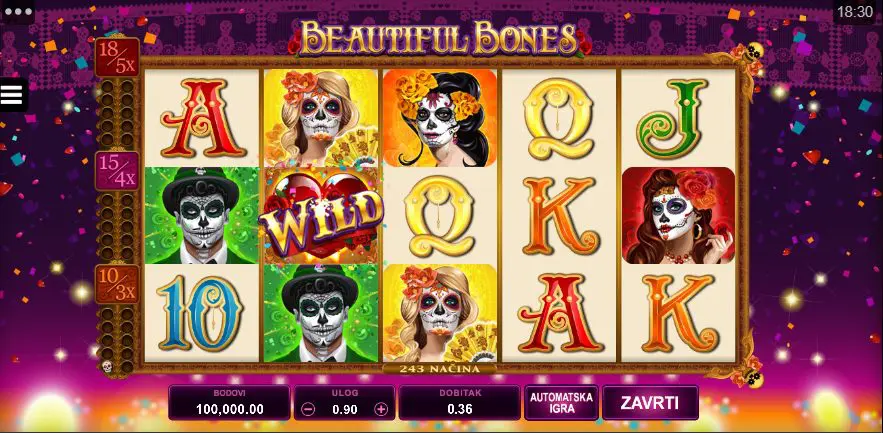 Najbolje slot igre - Beautiful Bones