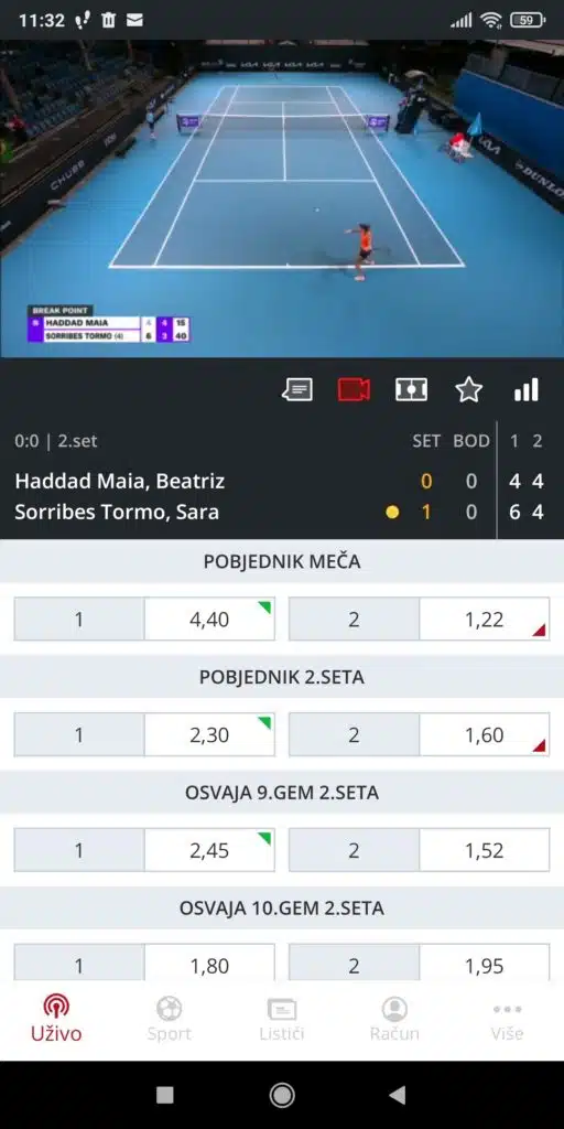 SuperSport aplikacija live streaming