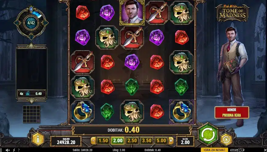 Tome of Madness slot početna