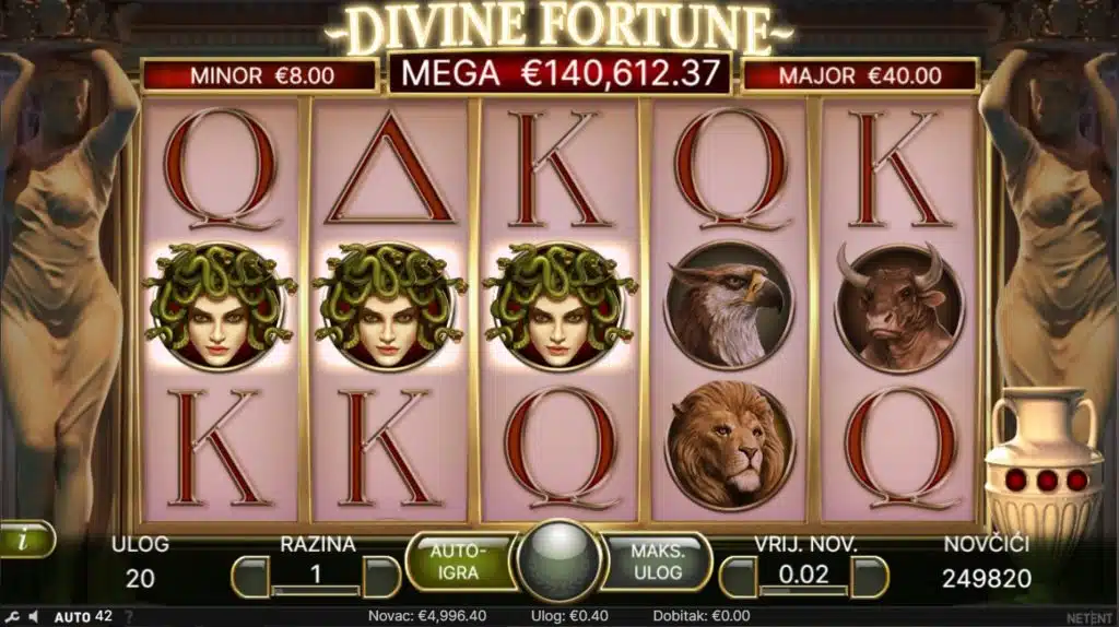 Divine Fortune dobitak