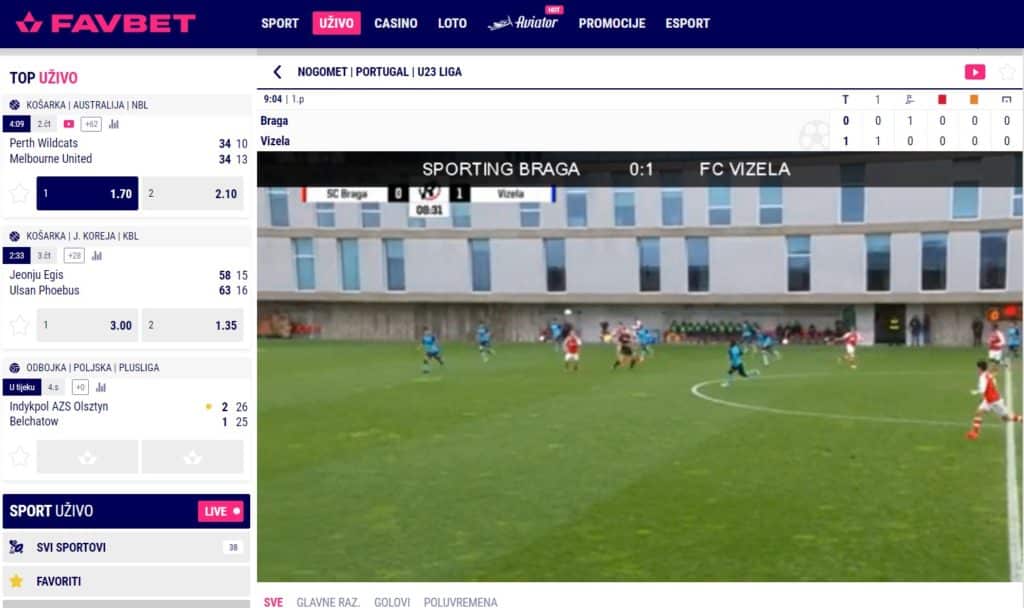 Favbet streaming utakmice - besplatno utakmice uživo live stream free