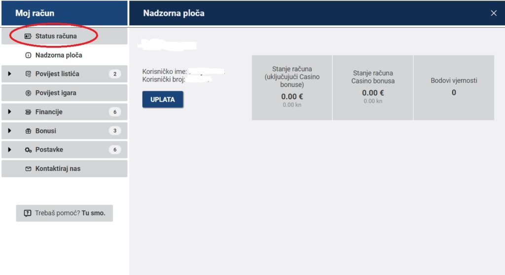 PSK potvrda identiteta izbornik