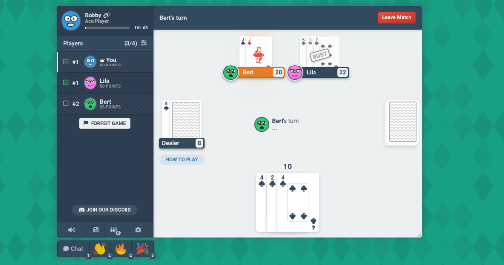 Brojanje karata u online casinu, blackjack